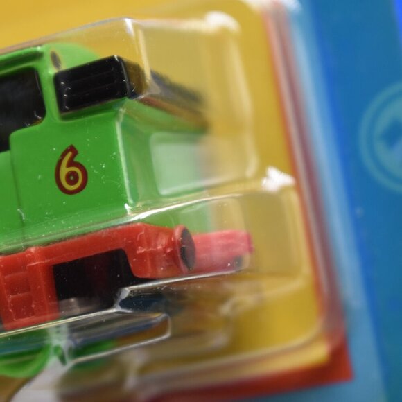 Percy 6 Green Engine ERTL Diecast Thomas & Friends Wooden Railway Train 2000 New - Picture 9 of 12